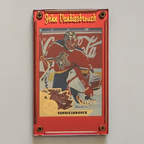 Florida Panthers Vintage NHL Hockey Cards - Lot of 17 w/ Vanbiesbrouck Case - Picture 2 of 8